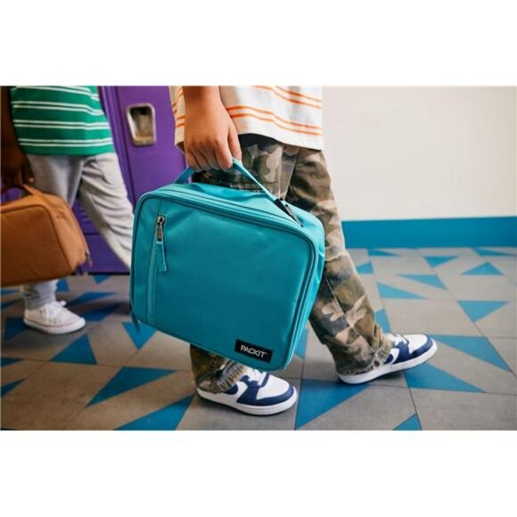 Freezable lunch box bag reusable insulated cooler tote for kids school lunch - Picture 2 of 7